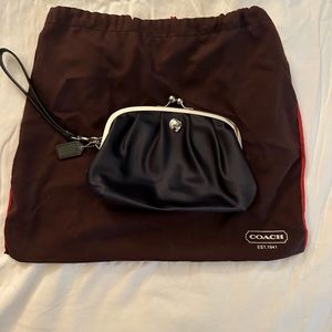 Coach clutch -satin